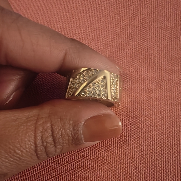 Swarovski Emblema Gold Tone Ring - Picture 2 of 6